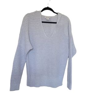 Rachel Zoe Knit Pullover Hood Gray Size L